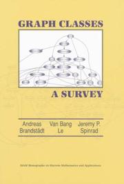 Cover of: Graph Classes by Andreas Brandstädt, Van Bang Le, Jeremy P. Spinrad