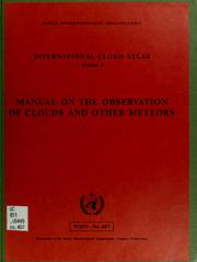 Cover of: International cloud atlas by World Meteorological Organization.