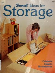 Cover of: Sunset ideas for storage by Sunset Books