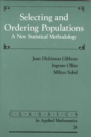 Cover of: Selecting and ordering populations by Jean Dickinson Gibbons