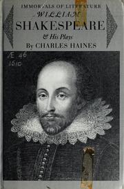 Cover of: William Shakespeare and his plays.