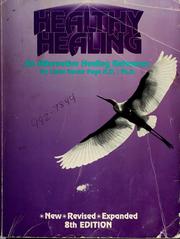 Cover of: Healthy healing; an alternative healing reference