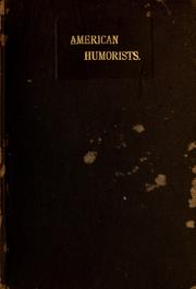 Cover of: American humorists