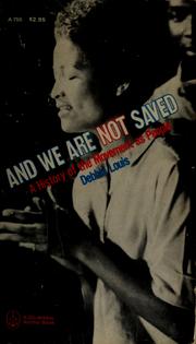 Cover of: And we are not saved: a history of the movement as people.