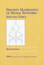Cover of: Discrete Mathematics of Neural Networks | Martin Anthony