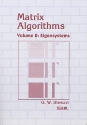 Cover of: Matrix Algorithms, Volume II by G. W. Stewart