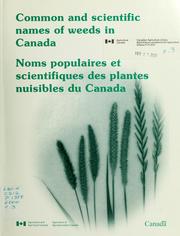 Common and scientific names of weeds in Canada by S. J. Darbyshire