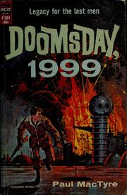 Cover of: Doomsday, 1999 by Paul MacTyre, Paul MacTyre