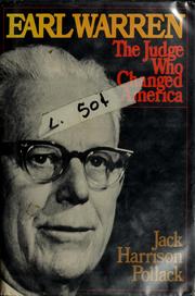 Cover of: Earl Warren, the judge who changed America