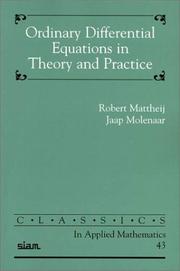 Cover of: Ordinary differential equations in theory and practice