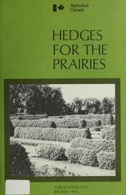 Cover of: Hedges for the prairies