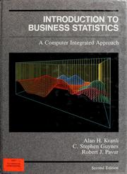 Cover of: Introduction to business statistics: a computer integrated approach