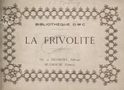 Cover of: La Frivolité