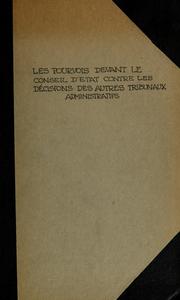 Cover of: Les pourvois devant le Conseil d'état contre les décisions des autres tribunaux administratifs by Pierre de Font-Réaulx