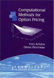 Cover of: Computational methods for option pricing