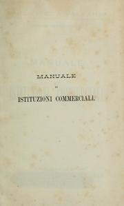 Cover of: Manuale di istituzioni commerciali