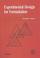 Cover of: Experimental Design for Formulation (ASA-SIAM Series on Statistics and Applied Probability)