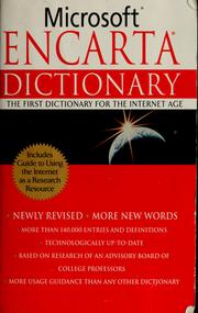Cover of: Microsoft Encarta dictionary