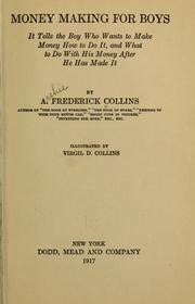 Cover of: Money making for boys by A. Frederick Collins
