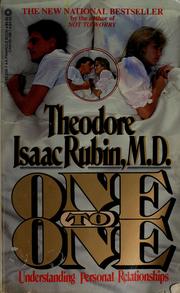 Cover of: One to one by Theodore Isaac Rubin