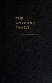 Cover of: The Onthank family | A. Heath Onthank