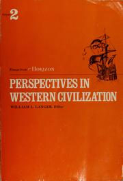 Cover of: Perspectives in western civilization: essays from Horizon.
