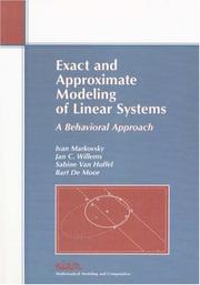 Cover of: Exact and approximate modeling of linear systems by Ivan Markovsky ... [et al.].