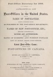 Post-office directory for 1866 by John Disturnell
