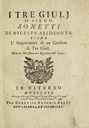 Cover of: I tre giulj by Giovanni Battista Casti