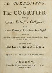 Cover of: Il cortegiano: or, The courtier