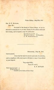 Cover of: Representative democracy in the United States: an address delivered before the Senate of Union college, on the 26th July, 1841.