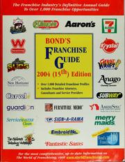 Cover of: Bond's franchise guide
