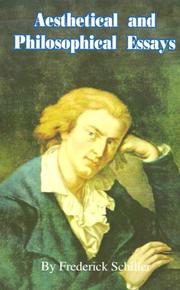 Cover of: Aesthetical and Philosophical Essays (Works of Frederick Schiller) by Friedrich Schiller