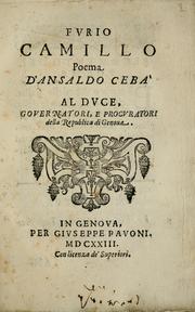 Cover of: Fvrio Camillo