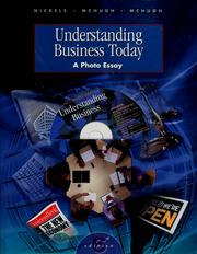 Cover of: Understanding business today by William G. Nickels