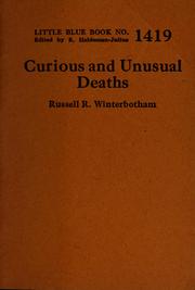 Cover of: Curious and unusual deaths