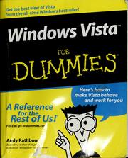 Cover of: Windows Vista for dummies by Andy Rathbone