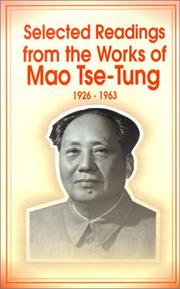 Cover of: Selected Readings from the Works of Mao Tse-Tung by Mao Zedong