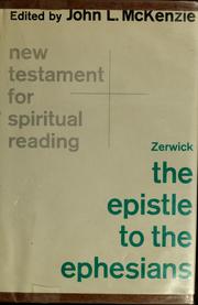 Cover of: The epistle to the Ephesians