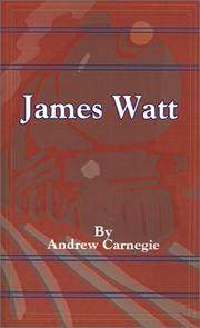 Cover of: James Watt by Andrew Carnegie