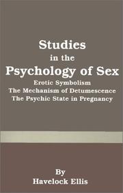 Cover of: Studies in the Psychology of Sex | Havelock Ellis