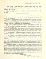 Cover of: [Letter in opposition to renomination of President Lincoln]