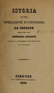 Cover of: Istoria di una operazione d'aneurisma al poplite
