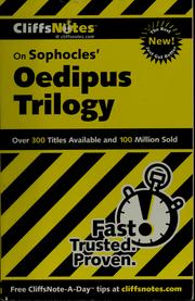 Cover of: CliffsNotes Oedipus trilogy