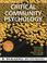 Cover of: Critical Community Psychology