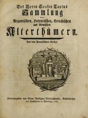 Cover of: Sammlung von Aegyptischen, Hetrurischen, Griechischen und Romischen Alterth©ơmern
