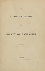 Cover of: An illustrated itinerary of the county of Lancaster