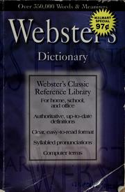 Cover of: Webster's dictionary