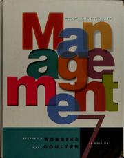 Cover of: Management by Stephen P. Robbins