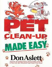 Cover of: Pet clean-up made easy by Don Aslett